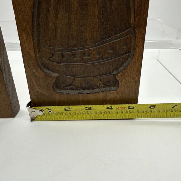 Pair 14” Vintage Wooden Cookie Molds German Dutch Carved Wood Wall Decor Kitchen - Picture 7 of 15